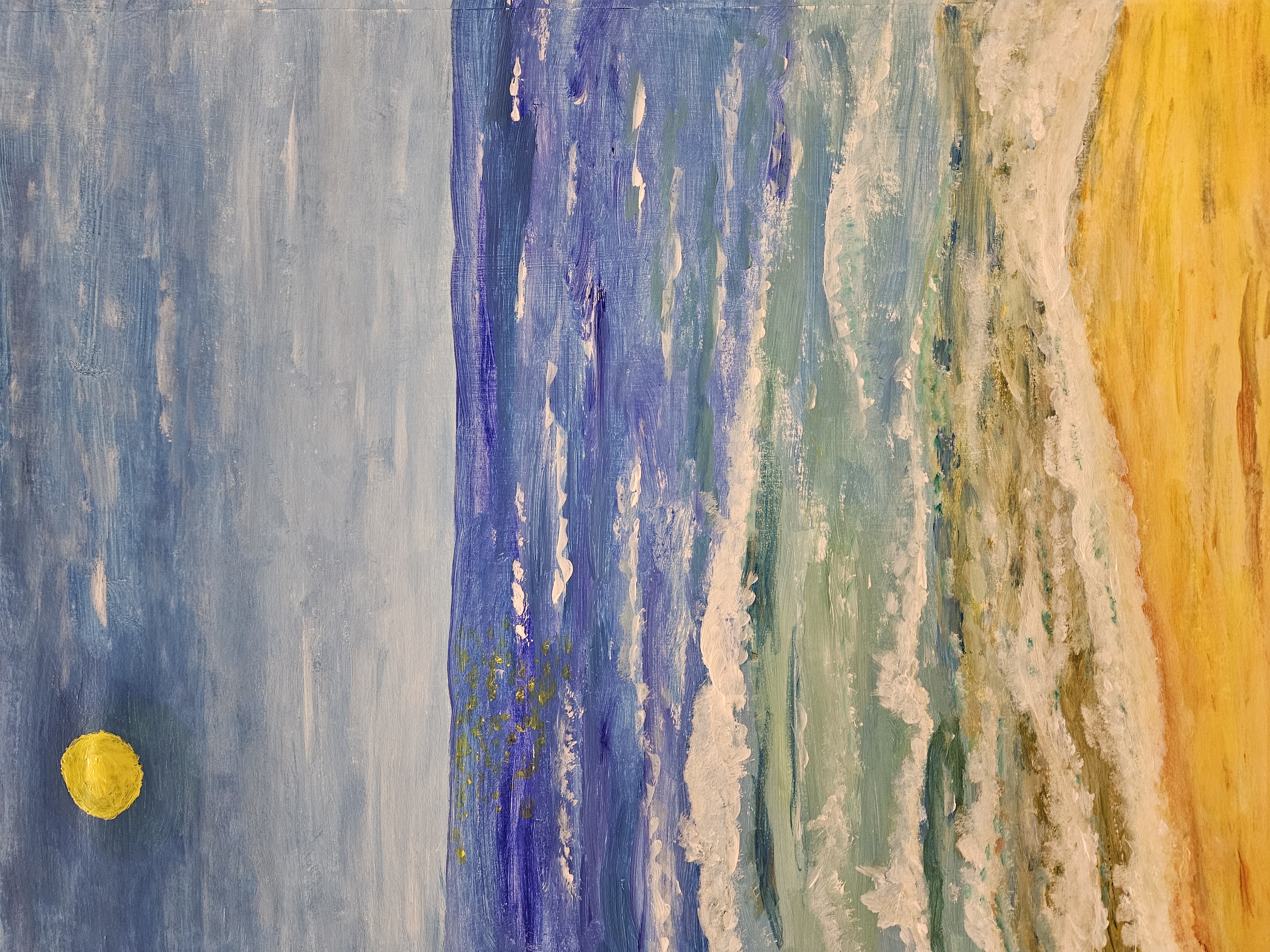 Impressie Cursus Landschap schilderen (acrylverf)