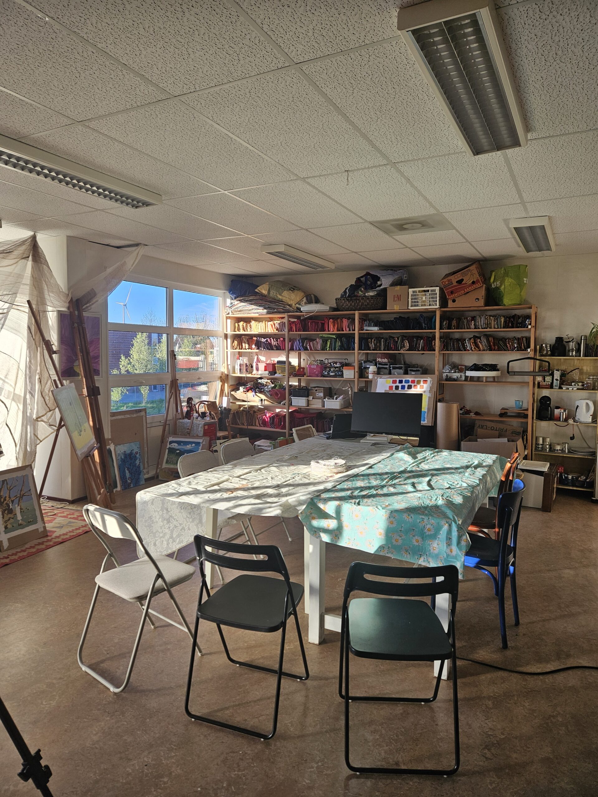 Het atelier van Willemijn Vos